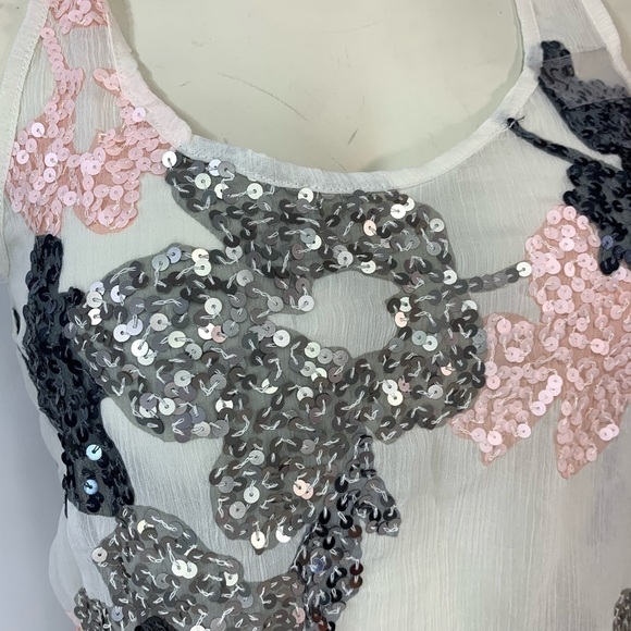 Candie's Sheer Sparkle Blouse - Picture 3 of 5